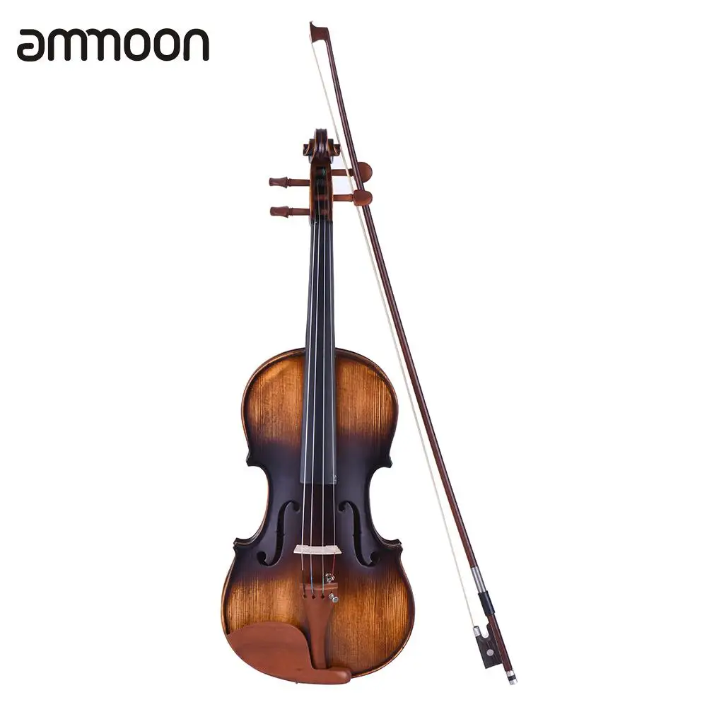 Полноразмерная скрипка ammoon 3/4 4/4 фигурка из матовой и античной ели деревянные