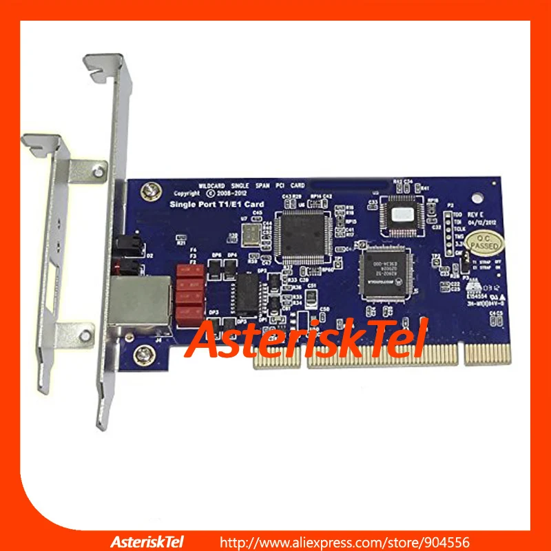 Карта Asterisk E1 TE110P с 1 портом T1/E1 плата ISDN PRI PCI для решения PBX IP Phone карта digium T1|card card|card