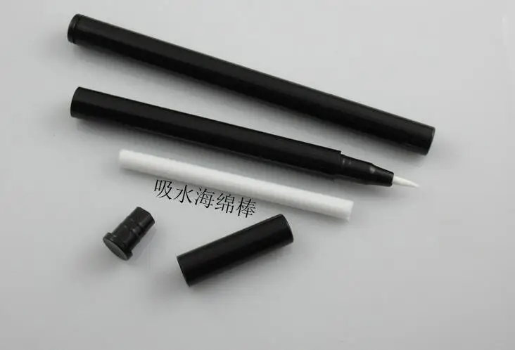 100pcs/lot 2ml Black Eye Liner Packaging Pen Eyelash Growth Liquid Tube Empty Lip liner Eyeliner Bottle with Thin Brush | Красота и