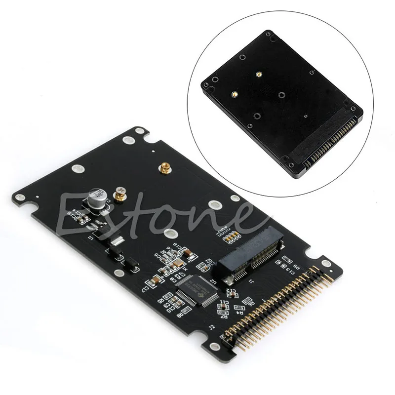 Новый mSATA до 2 5 &quot44PIN IDE HDD SSD в PATA конвертер адаптер карта + чехол | Компьютеры и офис