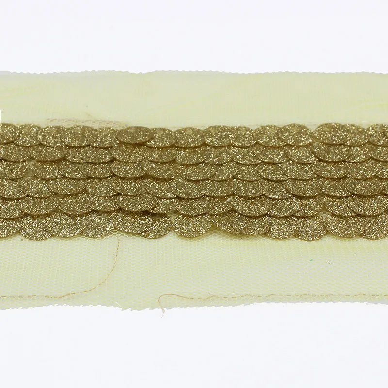 Золотая сетка с блестками африканская кружевная лента для аппликации обрезки