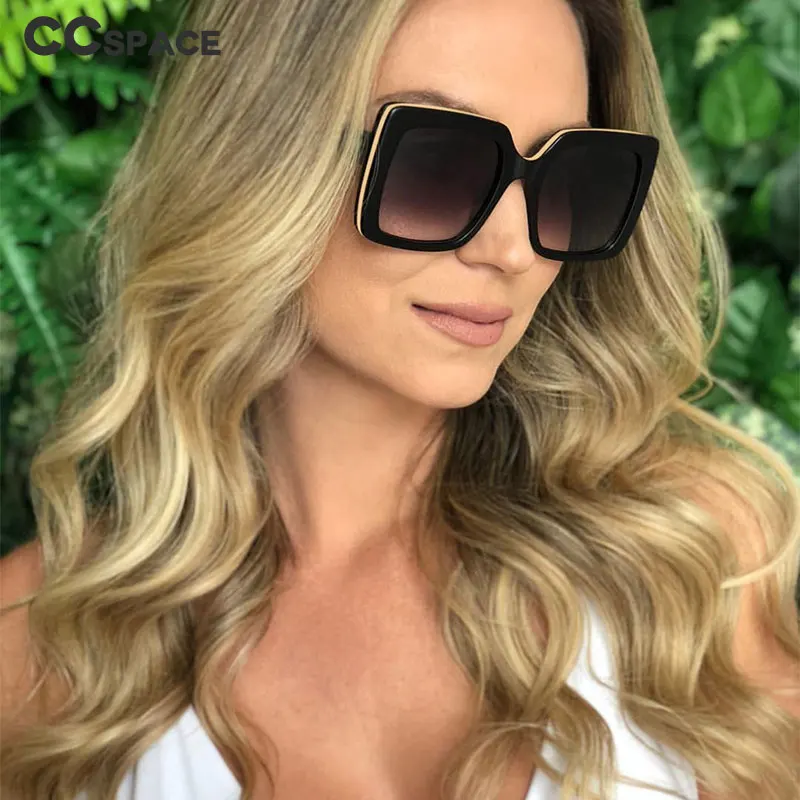45706 Квадратные Солнцезащитные очки для мужчин и женщин Модные Оттенки UV400