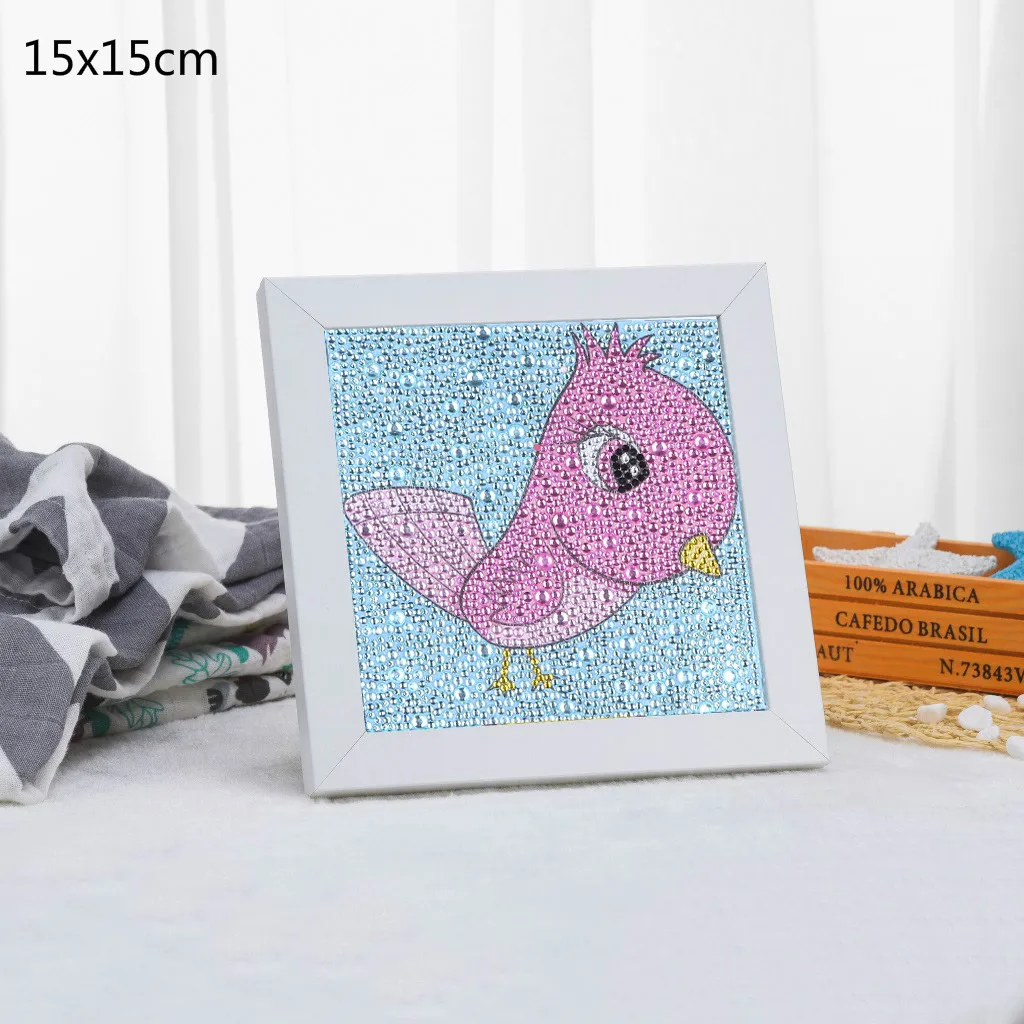 bird 5D DIY Полная Алмазная Картина милые животные алмаз особенной формы вышивка динозавр собака слон для детей игрушка для декорации дома - Цвет: bird