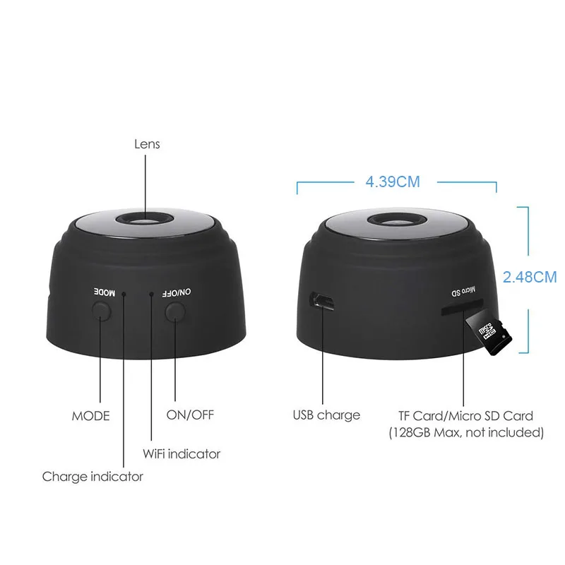 A9 мини камера Full HD 1080P IR ночное видение DVR Беспроводная IP P2P Wifi микро датчик