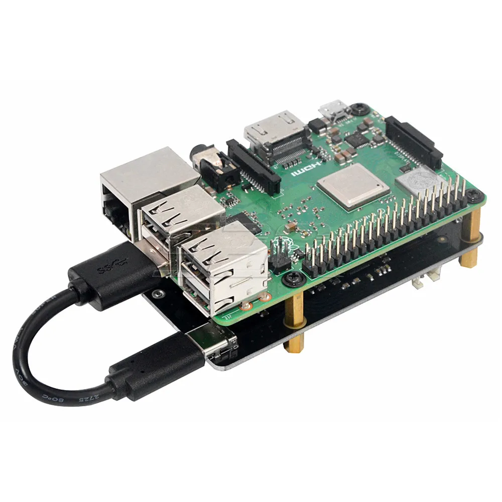 52Pi X870 M.2 NVMe SSD Расширительная плата щитка 2280/2260/2242/2230 для Raspberry Pi 1 Модель B+/2/3/3+/4 B ROCK64 Banana Pi