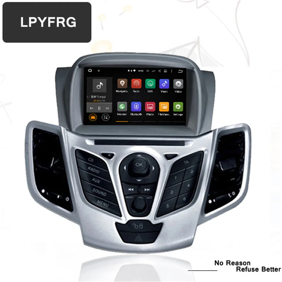 7 &quotandroid 10 0 Автомобильный DVD стерео для Fiesta 2008 2013 2014 2015 2016 2017 автомобильное радио GPS