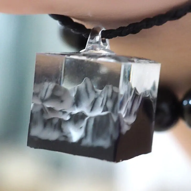 Форма для Снежной Горы силиконовая смола DIY микро пейзаж USB накопитель полимерные