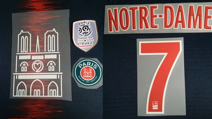 MBAPPE FULLSET Notre Dame Nameset Mabppe nameset Neymar JR Кавани ВЕРРАТТИ nameset Ligue 1 Чемпион патч колеблющийся - Цвет: MBAPPE FULLSET