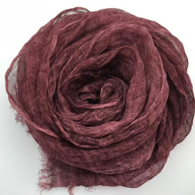 Шарф унисекс сезон весна-лето-осень-зима длинные однотонные женские шарфы из