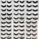 Накладные 3D ресницы из норковых волос, 5 пар, длинные, грязный макияж, наращивание ресниц, инструменты для макияжа