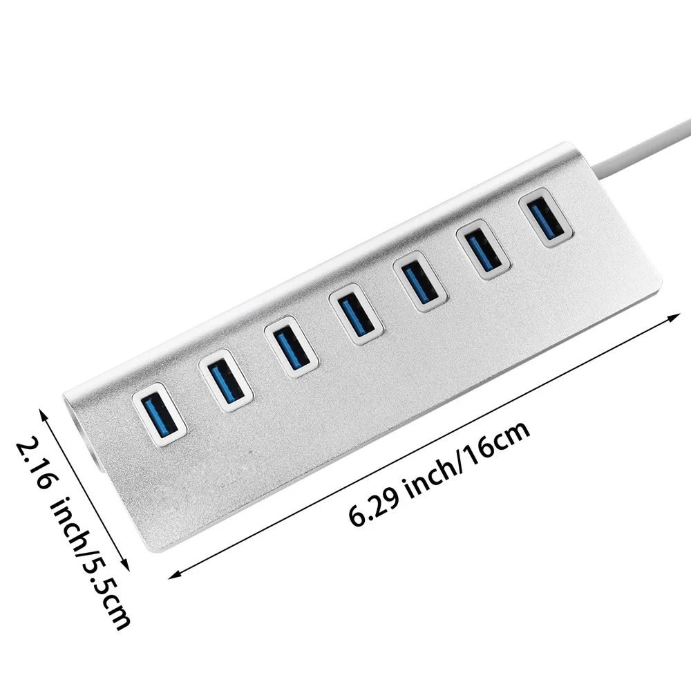 Алюминиевый Портативный 4 порта/7 портов Высокоскоростной USB 3 0 5 Гбит/с мини