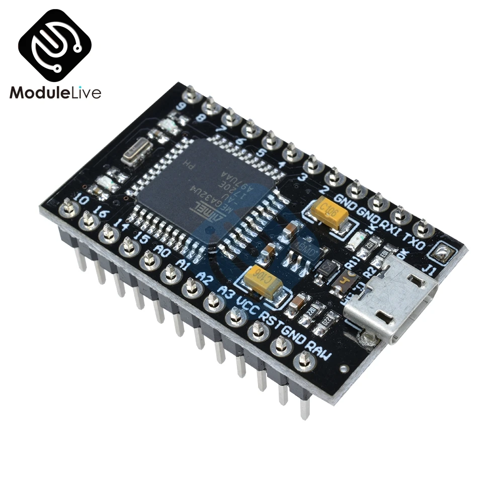 ATmega32U4 5V 16MHz Nano Pro микро-usb плата контроллера для Arduino с Загрузчиком Mega32U4 Mini Leonardo