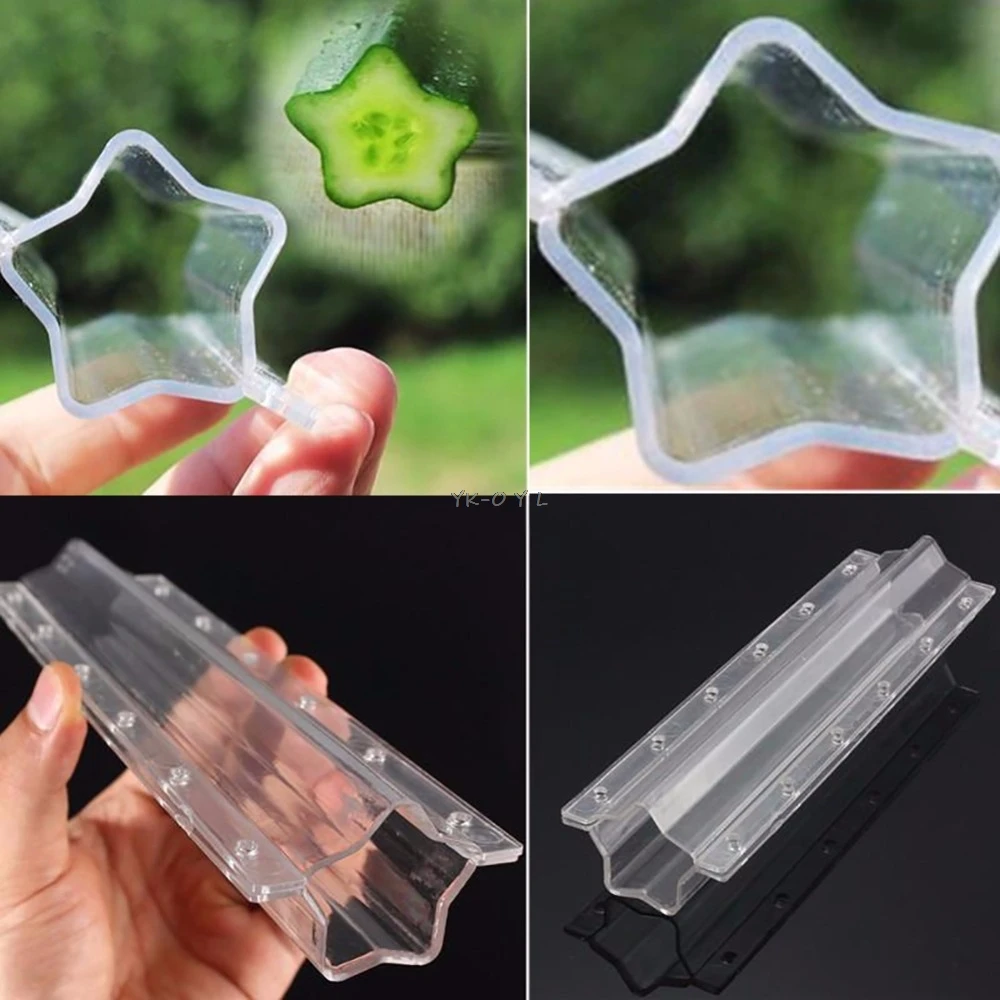 

1pcs Five pointed Star Shape Cucumber Shaping Mold Vegetable Growth Forming Mould Tool Kitchen