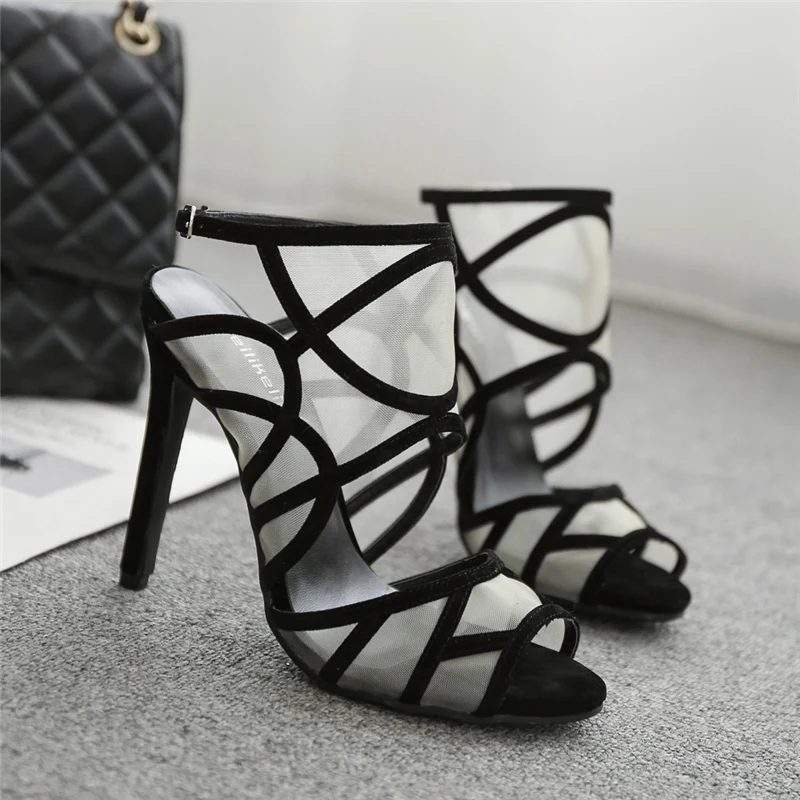 2019 Новинки для женщин на лето высоком каблуке 11 см босоножки женские модные туфли