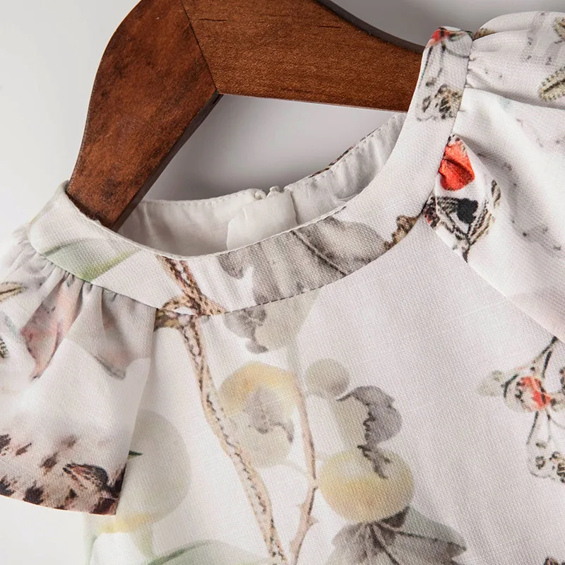 Детские платья для маленьких девочек возрастом от 2 до 8 лет 2018 г. летние детские