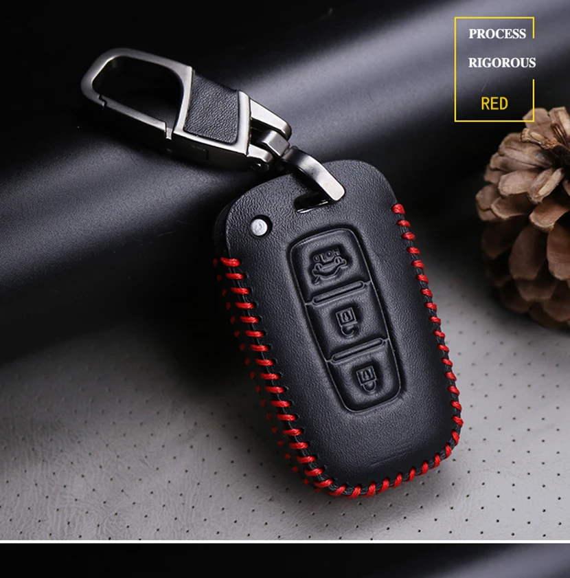 Чехол для ключей автомобиля для KIA Rio 3 4 Ceed Cerato Sportage Soul Picanto Cerato K3 Optima K5 K2 Carens кожаный чехол для ключей стильный