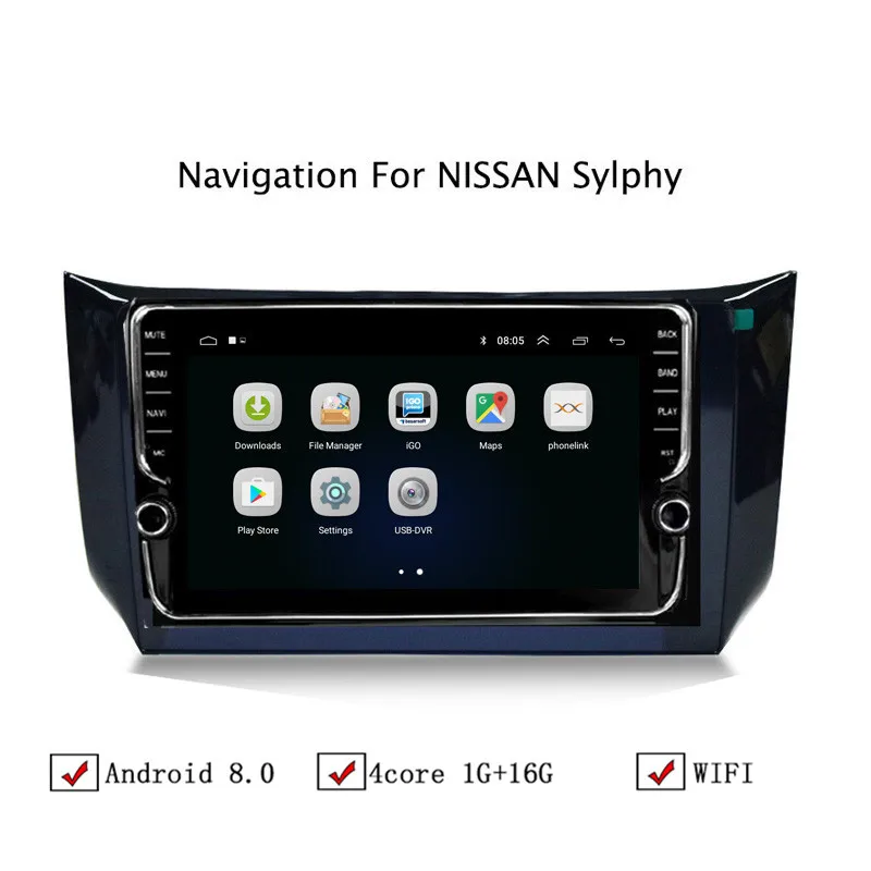 NAVITOPIA 10 1 дюймовый автомобильный мультимедийный плеер Andriod 8 GPS навигация для Nissan