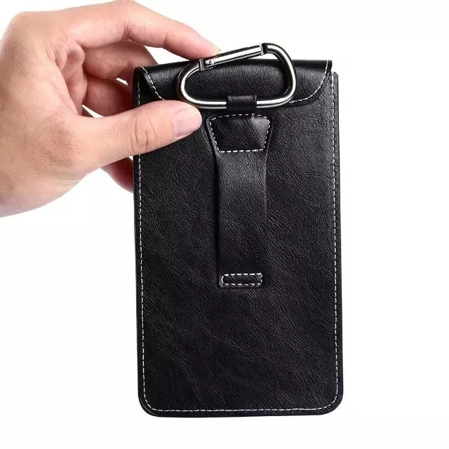 Outdoor Leather Waist Belt Clip Hook Loop Phone Case Cover Holster For ZTE Blade L6 / A465 Avid Plus for Zopo Speed 7 HERO 1 | Мобильные