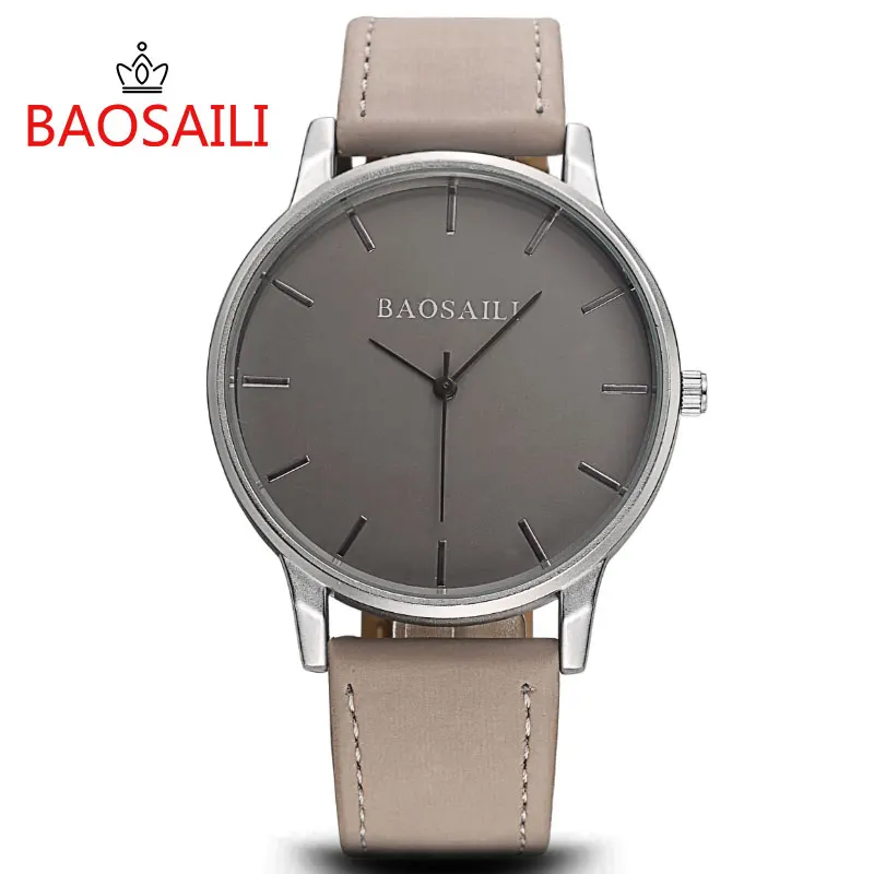 BSL996 BAOSAILI брендовые Простые повседневные модные мужские часы с браслетом и