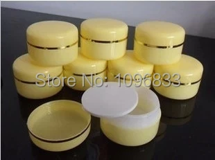 30 г мл желтая цветная коробка косметическая банка для крема с внутренней крышкой