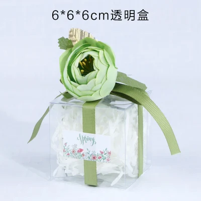20 шт. маленькая Новая прозрачная коробка из крафт пластика Подарочная свадебные