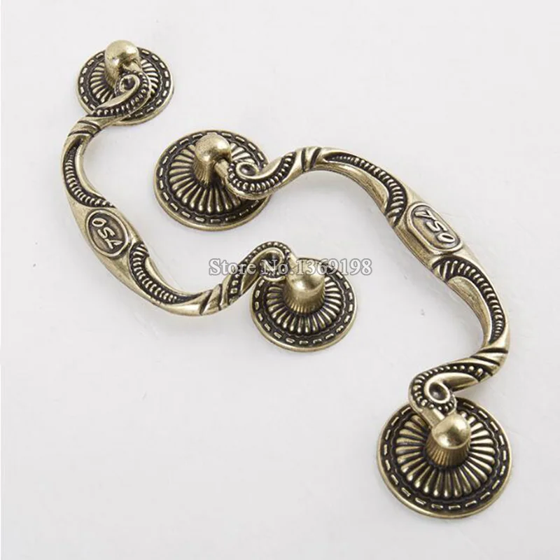 Новинка 10 шт. винтажная коробка держатель чемодана мебельные ручки Арка