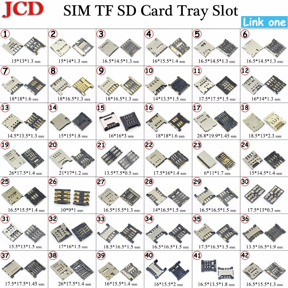 

JCD New TF Memory Card tray For Sony Xperia Z Z1 Z2 Z3 Compact Memory SD Card slot For Sony Z Z1 mini z2 z3 mini SD card reader