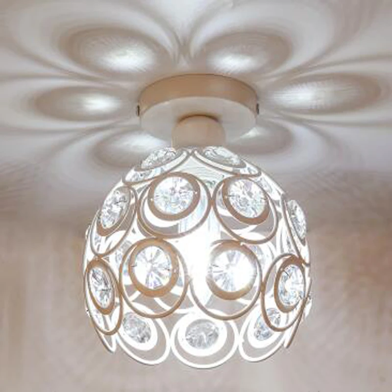 Современная хрустальная люстра черная/белая лампа для прихожей светильник