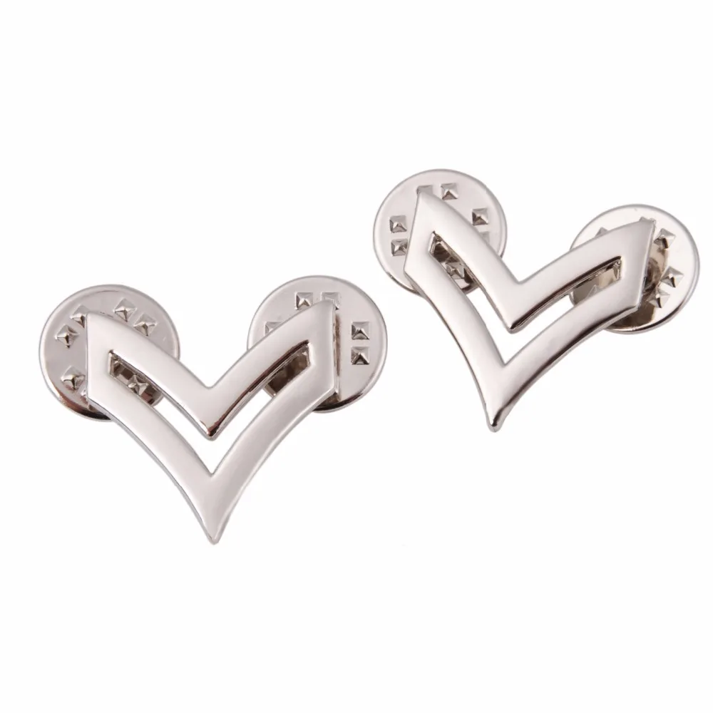 Пара армии США телесные приглушенный Металлический Воротник значок со званием |