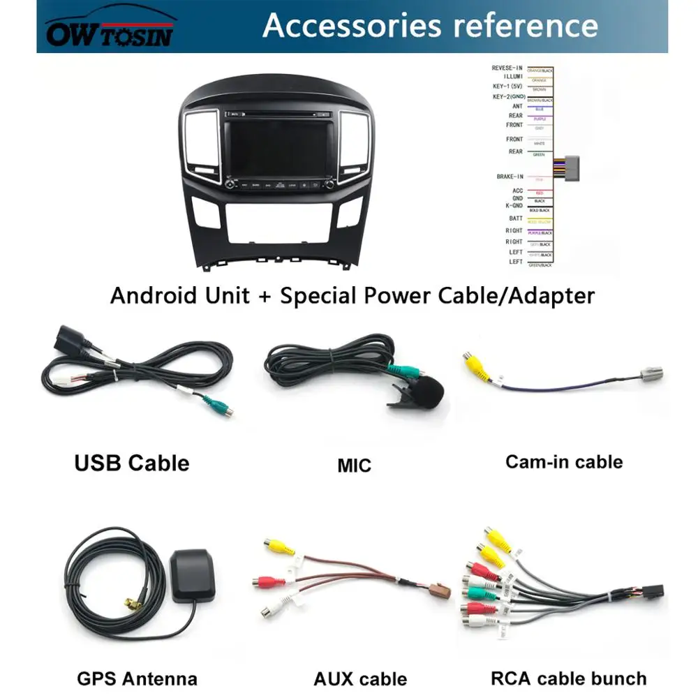" ips 1920*1080 8 ядерный 4 Гб+ 64 Гб rom Android 9,0 автомобильный dvd-плеер для hyundai H1 Grand Starex DSP радио gps Parrot BT