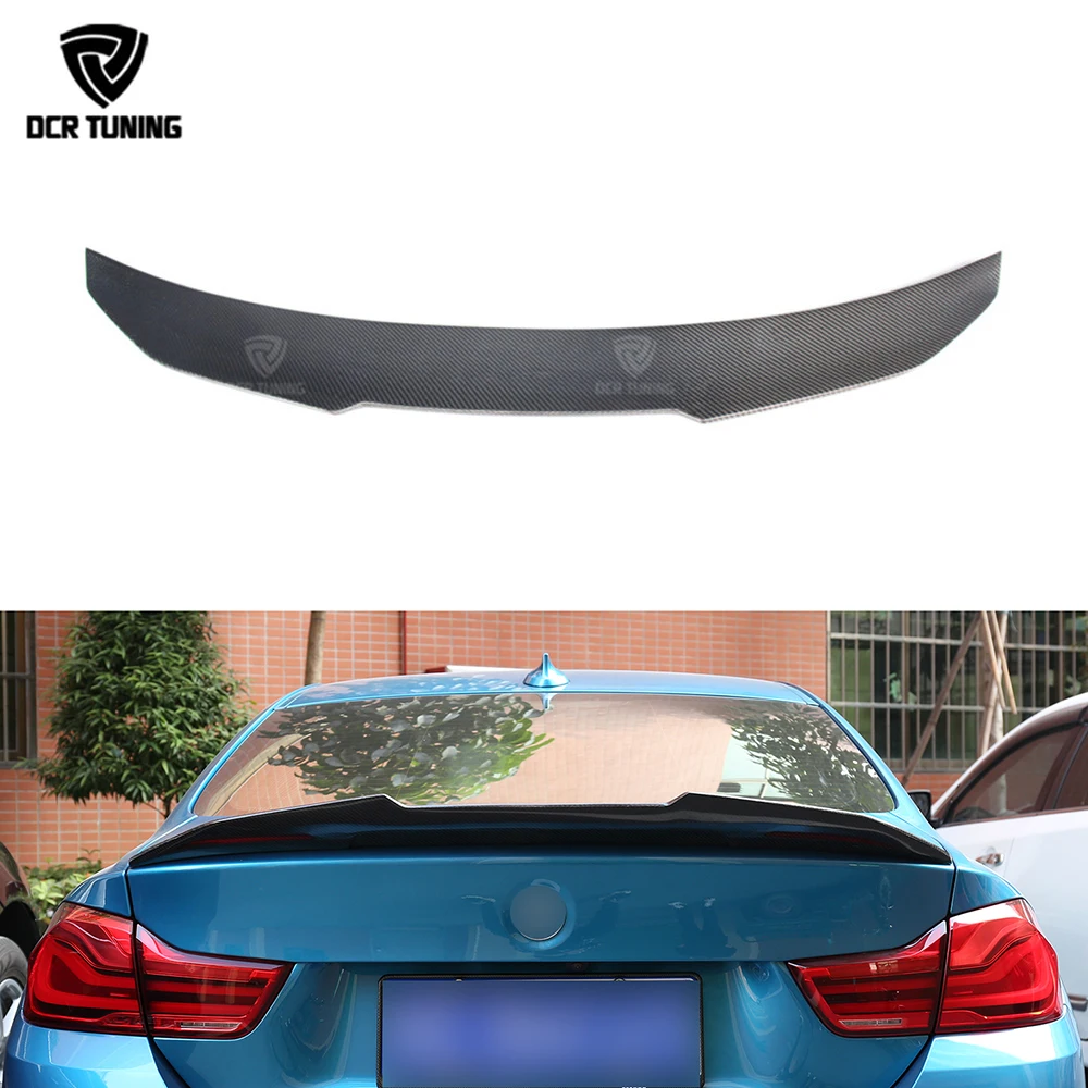 Углеродное волокно задний багажник спойлер для BMW 4 серии F32 купе 2 двери дизайн psm
