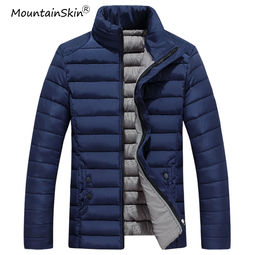 Mountainskin/мужские зимние куртки повседневные мужские теплые пальто толстые парки