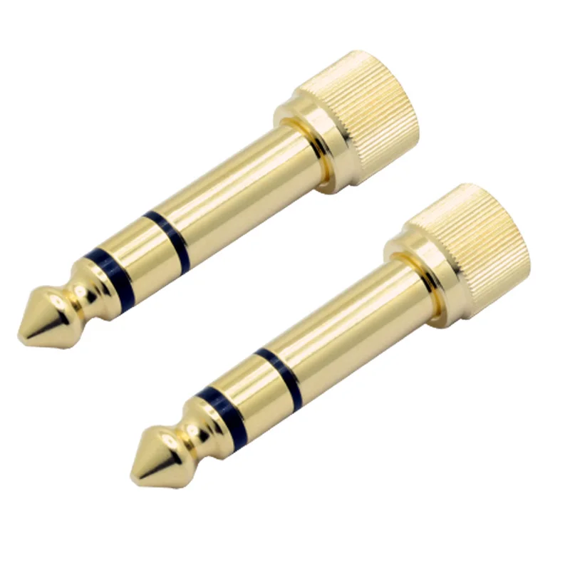 100pcs6.35mm 3 Poles Stereo Male Plug to 3.5mm Female Socket Jack 6.35mm Adapter Connector | Обустройство дома