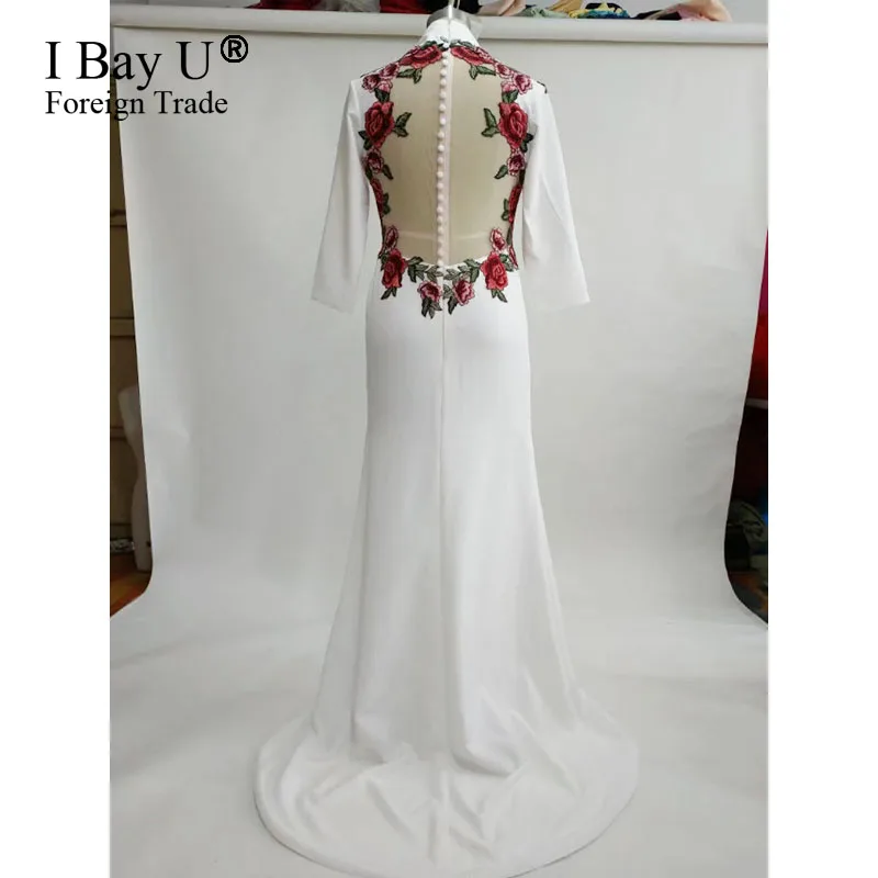 Настоящая роскошь цветок Кружево вечерние платья 2017 В Средства ухода за кожей