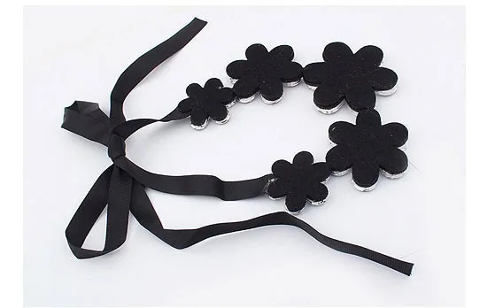 Роскошный модный короткий комбинезон с цветочной лентой эффектное ожерелье