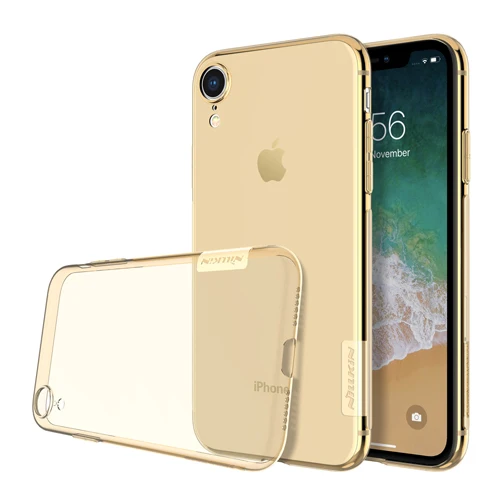 Коричневый NILKIN для iphone XR Nillkin натуральный прозрачный мягкий кремний чехол для телефона TPU Защитный чехол для iphone XR чехол для сотового телефона - Цвет: Коричневый