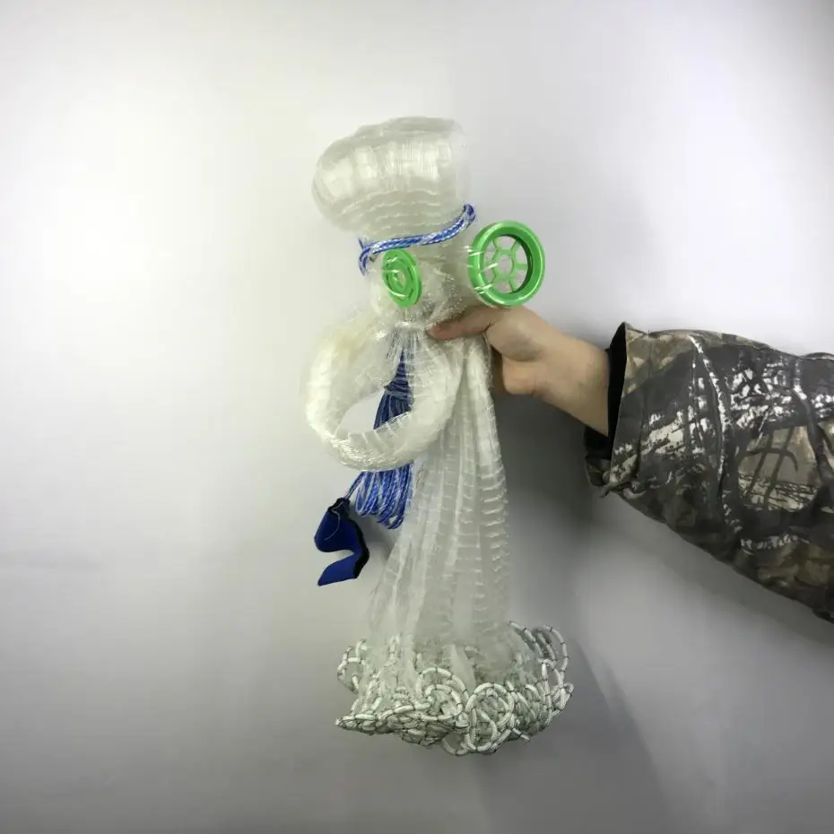 Литая сеть размером 2,4-7,2 м, американская ручная сеть 1*1 см, сетка для ловли нахлыстом, рыболовные сети, инструмент для занятий спортом на открытом воздухе