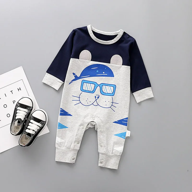 2018 New Baby Boy Romper Newborn Clothes Cute bear Cotton Rompers 6 Styles Bebe Children Toddlers 1 Piece |