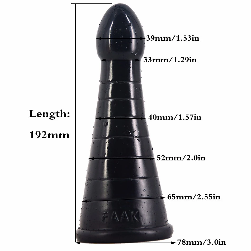 FAAK Big anal butt plug Black dildo adult sex toys for woman masturbation vagina G spot stimulater Anus Massager Erotic Shop | Красота и