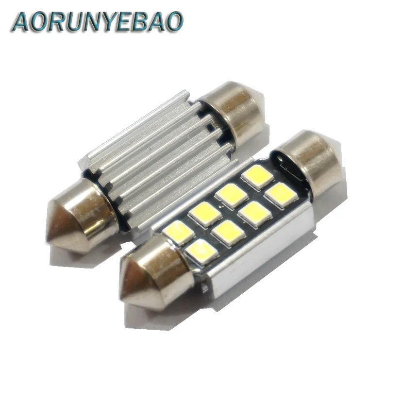

AORUNYEBAO 10x LED 31mm 36mm 39mm 41mm Pure White Festoon canbus C5W Bulbs 2835 SMD Interior light Dome reading lights lamp 12V