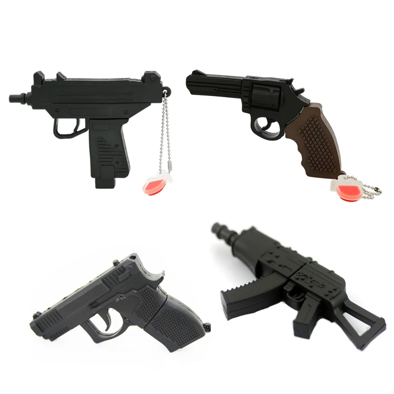 Pendrive пластиковый крутой пистолет AK47 форма 4 Гб roscoe 64 8G 16G 32G флеш диск USB 2 0 creativo memory