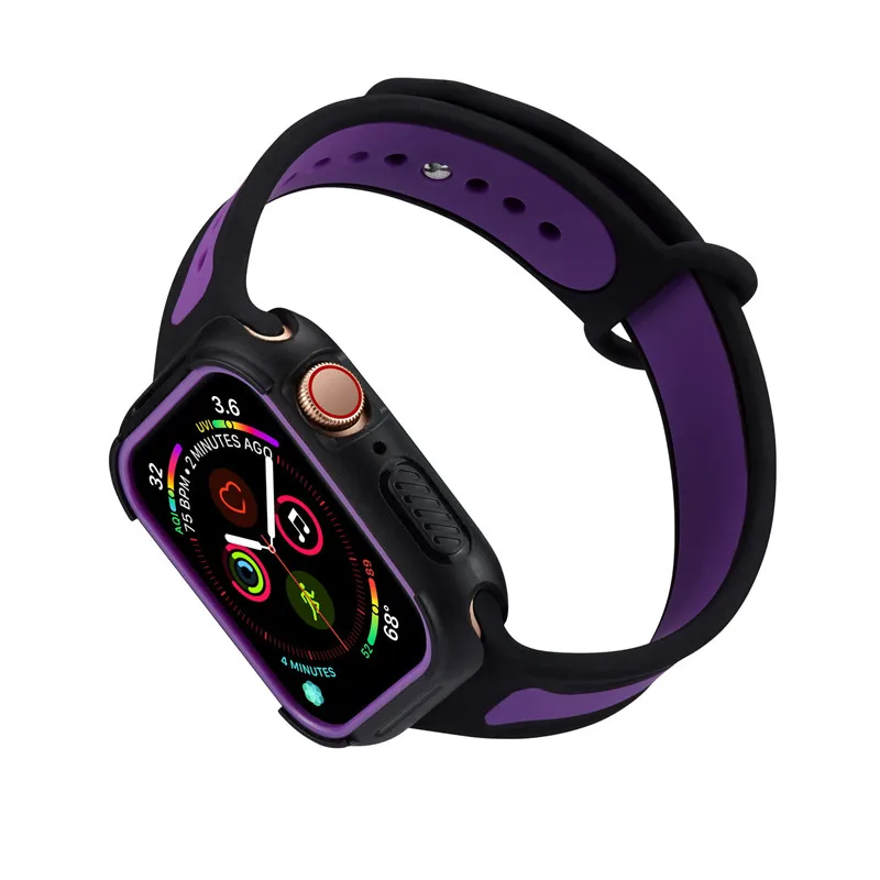 Чехол для Apple Watch Series 4 Sport Style чехол из поликарбоната с рамкой iWatch s 40 мм 44 защитный