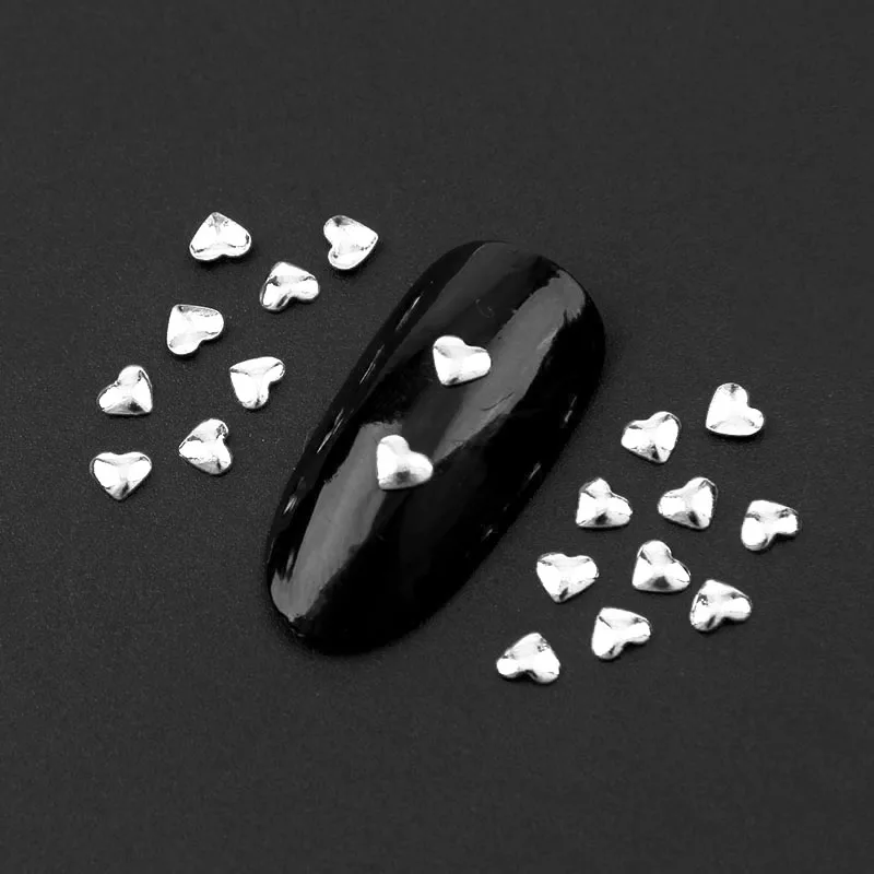 100 шт./лот золотые/серебряные металлические наклейки для ногтей ультратонкие в