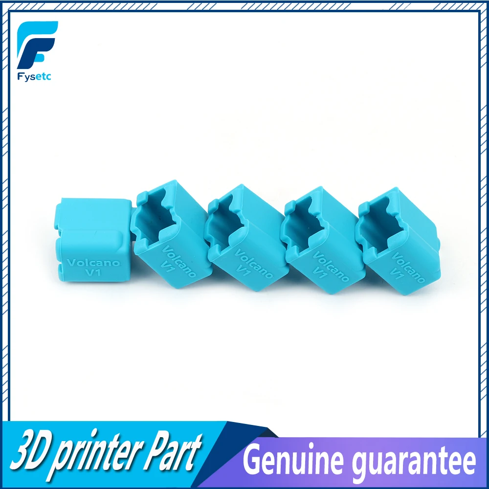 10pcs Blue Volcano V1 Silicone Sock Heated Block J-head Hotend Bowden/Direct Extruder Cover 3D Printer Part | Компьютеры и офис