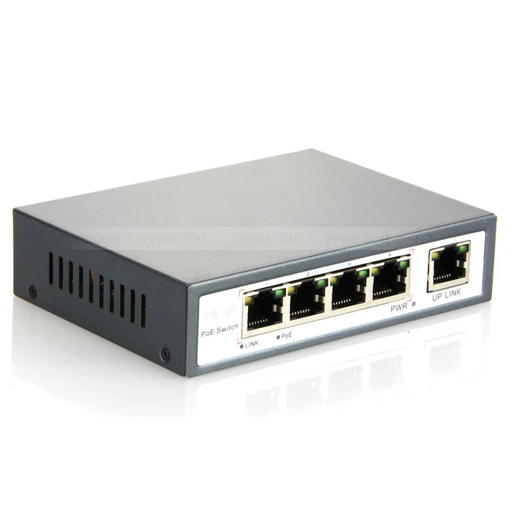 IP-камеры End-Span 1 2 +/3 6- IEEE802.3at 5 портов 4 PoE коммутатора 110 Вт 10/100 м | Безопасность и
