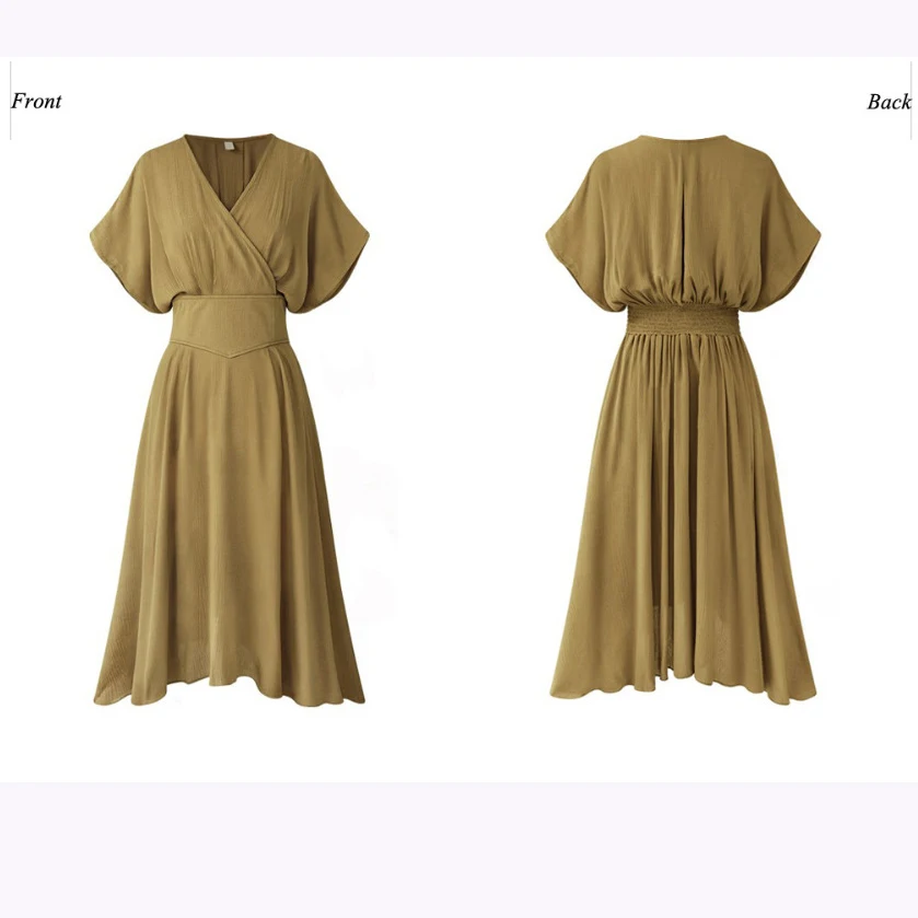 Винтажное женское платье Hunter большие размеры 2018 плиссированное свободное