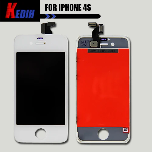 Guarantee LCD Screen + Front Glass Touch Digitizer Replacement Complete Kits For iPhone 4S White Free Shipping | Мобильные телефоны