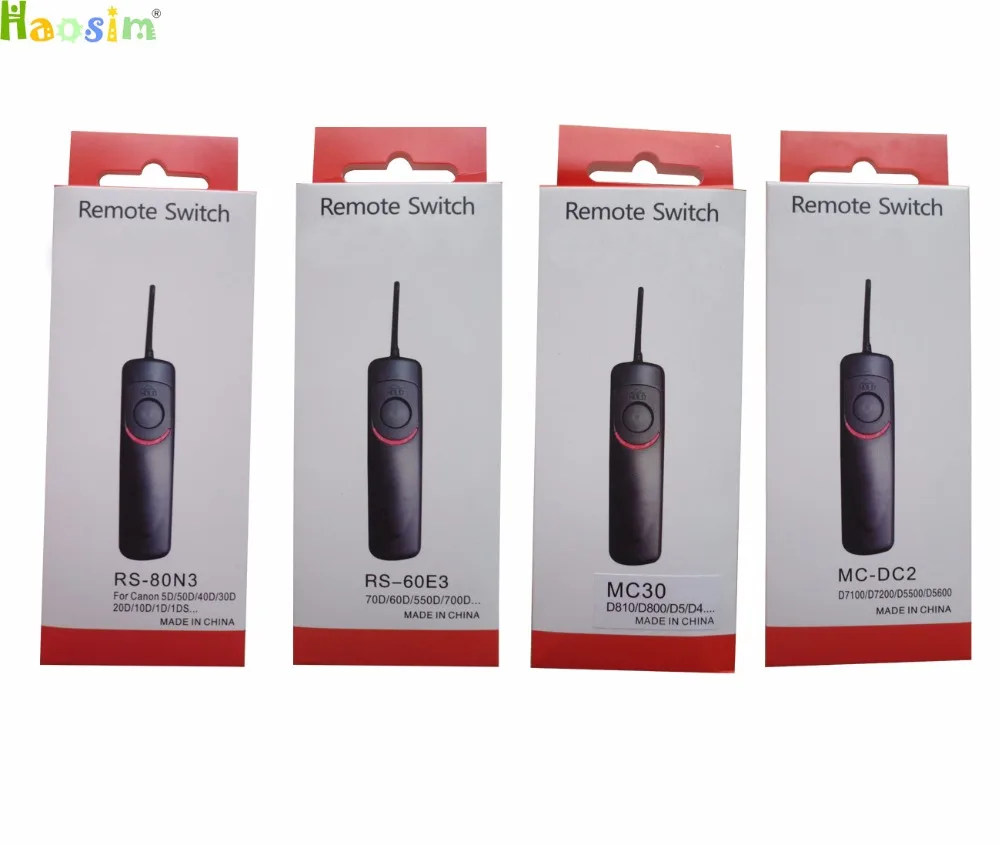 Remoto para Nikon Lote Mc-dc2 Rs-60e3 Rs-80n3 Cabo Shutter Release Control Canon Câmera 10 Pçs – Mc-30