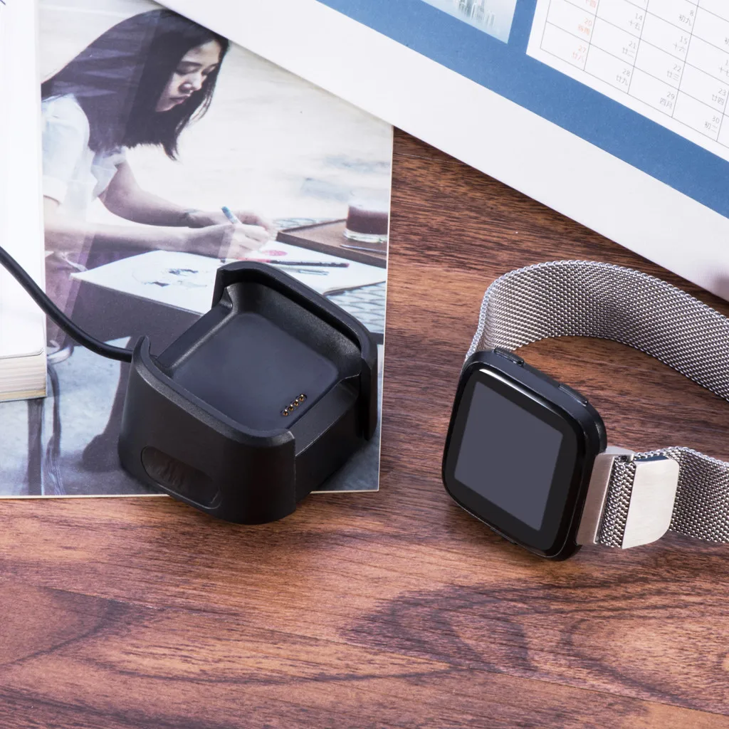 USB зарядное устройство кабель Зарядка батареи держатель станции для Fitbit Versa Lite