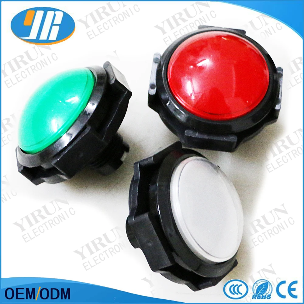 5pcs 60mm Push Button Arcade Led Micro Switch Momentary Illuminated 12v Power | Спорт и развлечения
